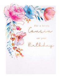 Regal 6 Pack Cards 8x6 Birthday Cousin