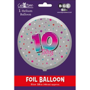 Age 10 Female 18" Foil Balloon