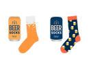 Gem Imports Craft Beer Socks for Dad, featuring a colorful beer-themed design, made from comfortable clothing material.