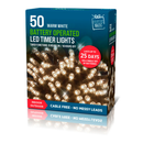 LED Lights Timer Warm White 50pk