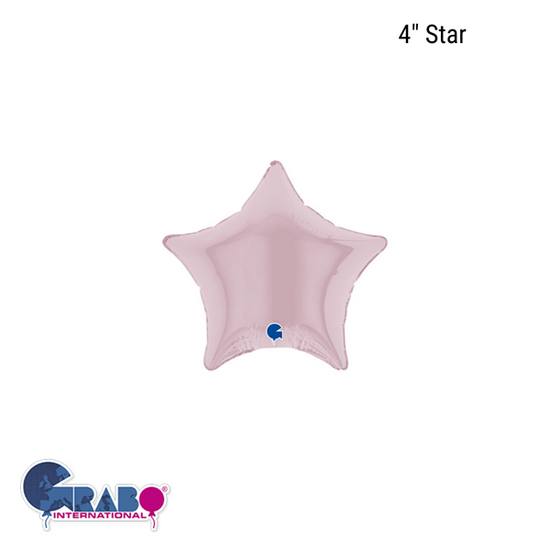 Grabo Foil Balloon Pastel Pink Star 4"