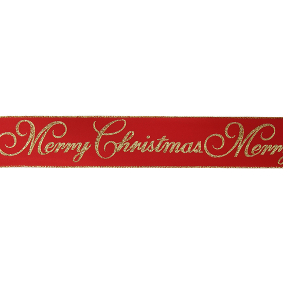 Eleganza Wired Edge Ribbon Christmas 63mm x 10yds