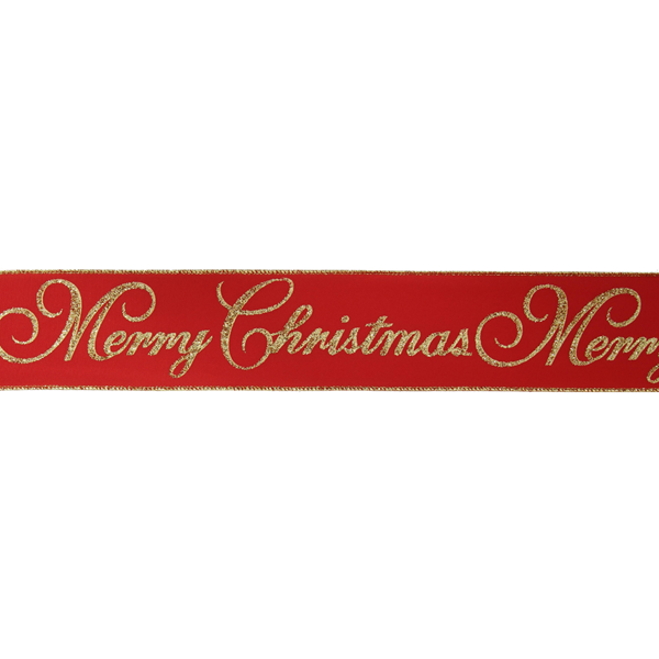 Eleganza Wired Edge Ribbon Christmas 63mm x 10yds