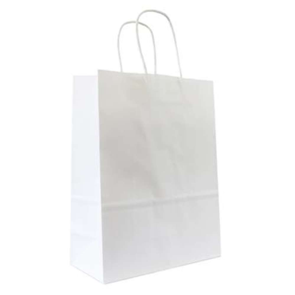 50pk Kraft Bag 240x110x310mm White