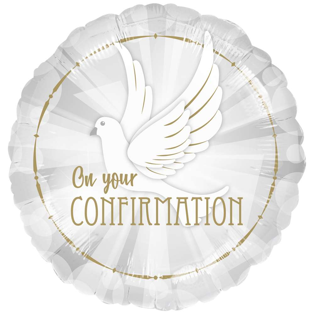 On Your Confirmation Dove 18" Foil Balloon