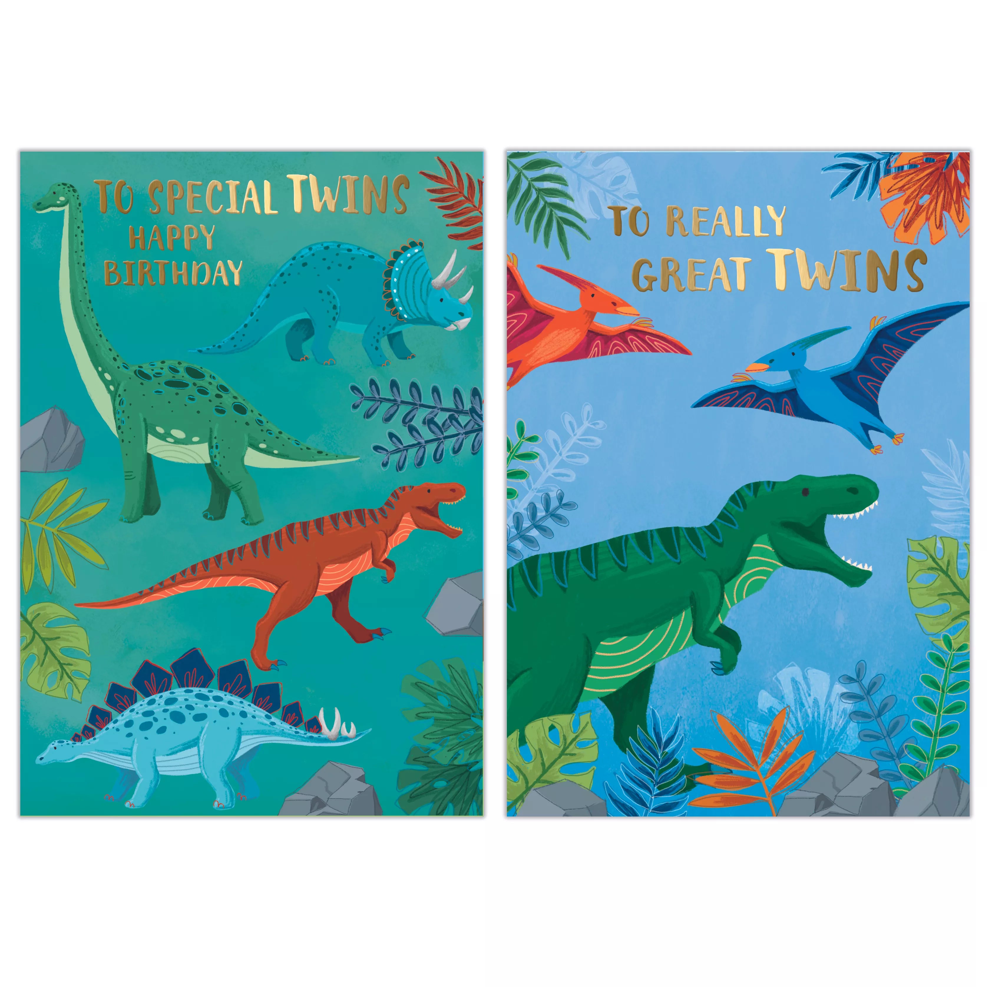 Poppyhill 12 pack birthday cards featuring twin-themed designs, perfect for celebrating special occasions with friends and family.
