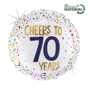 Grabo Foil Balloon Cheers To 70 Years 18"