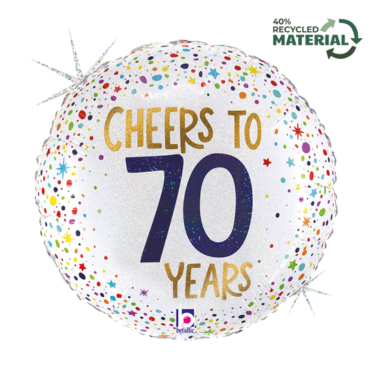 Grabo Foil Balloon Cheers To 70 Years 18"