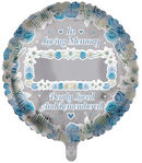 Remembrance Memorial Blue 18" Round Foil Balloon