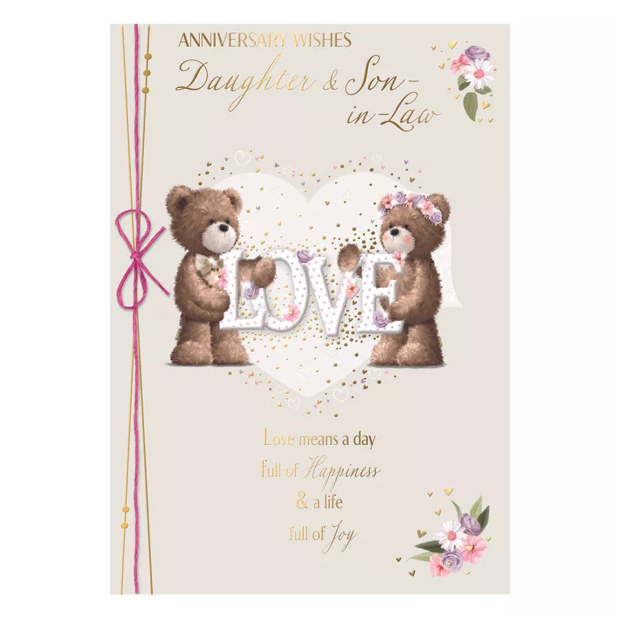 Prelude C90 Anniversary greeting cards set featuring six cards for daughters and sons-in-law, with elegant designs and heartfelt messages.