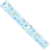 APAC Banner 1st Birthday Bunny Blue 9ft