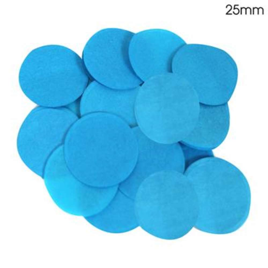 Confetti Round Bio-Degradable 25mm 100g Turquoise