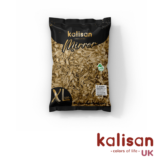 Kalisan 5" Mirror Gold Latex Balloons 500pk