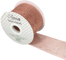 Eleganza Metallic Rose Gold Deco Mesh 63mm x 10m