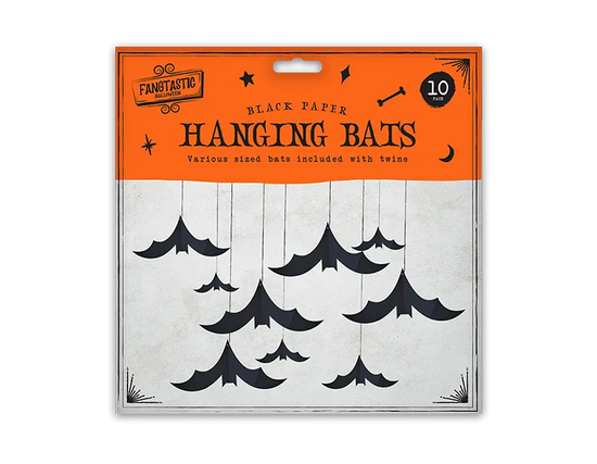 Gem Imports 10 Pack Decoration Hanging Bats