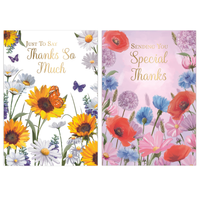 Poppyhill 12 Pack Cards C50 Thank You