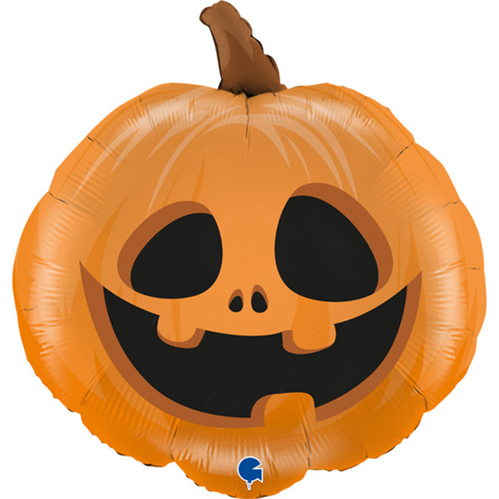 Halloween Orange Pumpkin 29" Large Foil Balloon