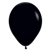 Sempertex 50 Pack Latex Balloons Fashion Black 12