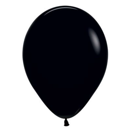 Sempertex 50 Pack Latex Balloons Fashion Black 12