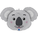Smiling Koala Head 37" Foil Balloon