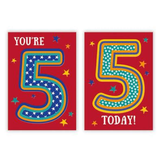 Poppyhill C50 Birthday Age 5 12pk