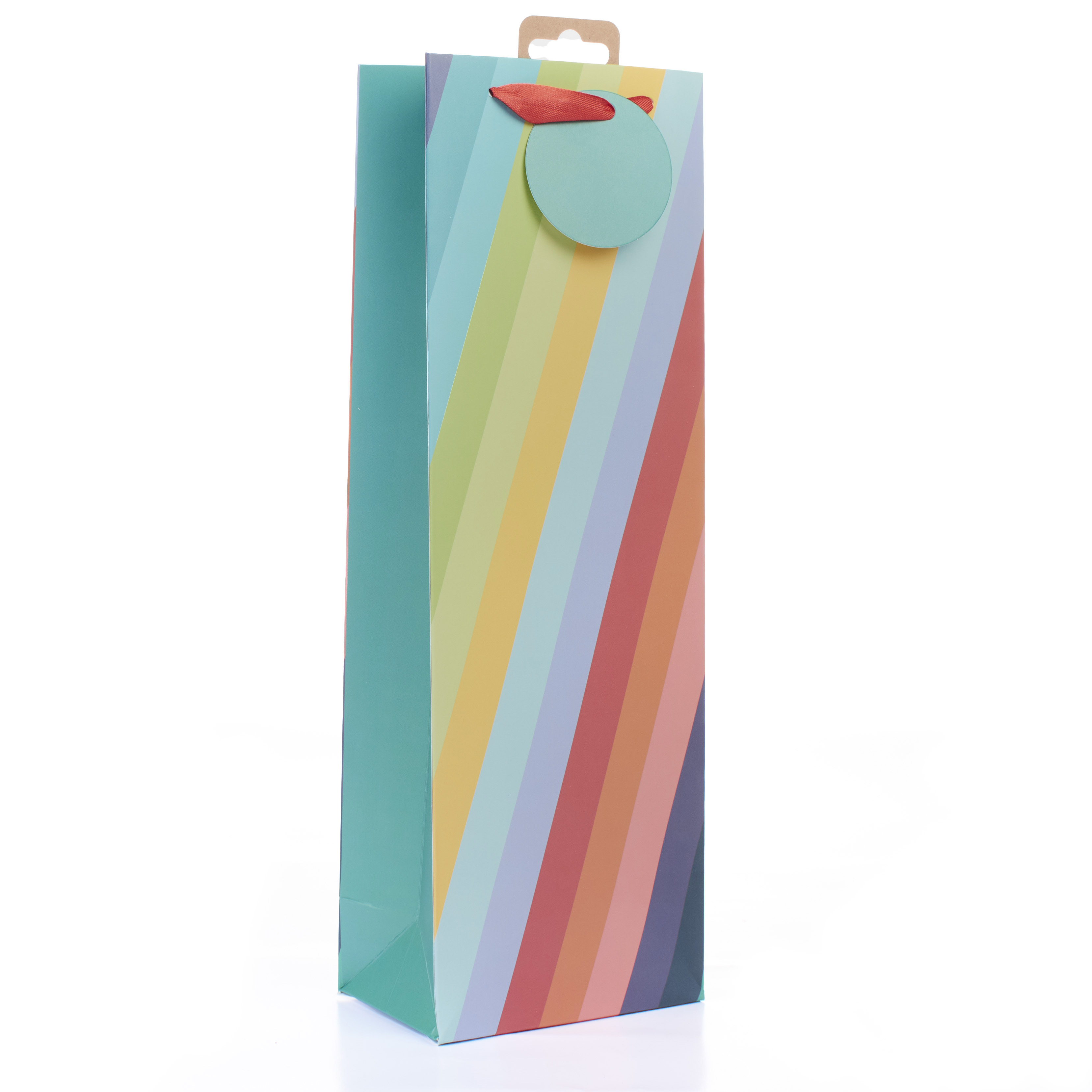 Tiger Feet Gift Bag Rainbow Stripe Bottle 6pk