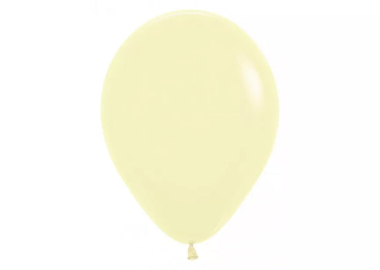 Sempertex Pastel Matte Yellow 12" Latex 12pk