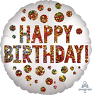 Anagram Satin Birthday Sequins 18" Foil Balloon