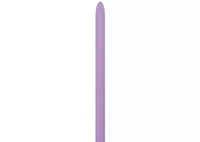 Sempertex latex modelling nozzle in lilac, 80-pack, designed for detailed balloon twisting and creative decor.
