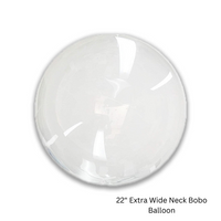 BoBo Clear Wide Neck 22" Bubble Unpackaged