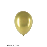 Decotex Pro Chromium Gold 5" Latex Balloons 50pk
