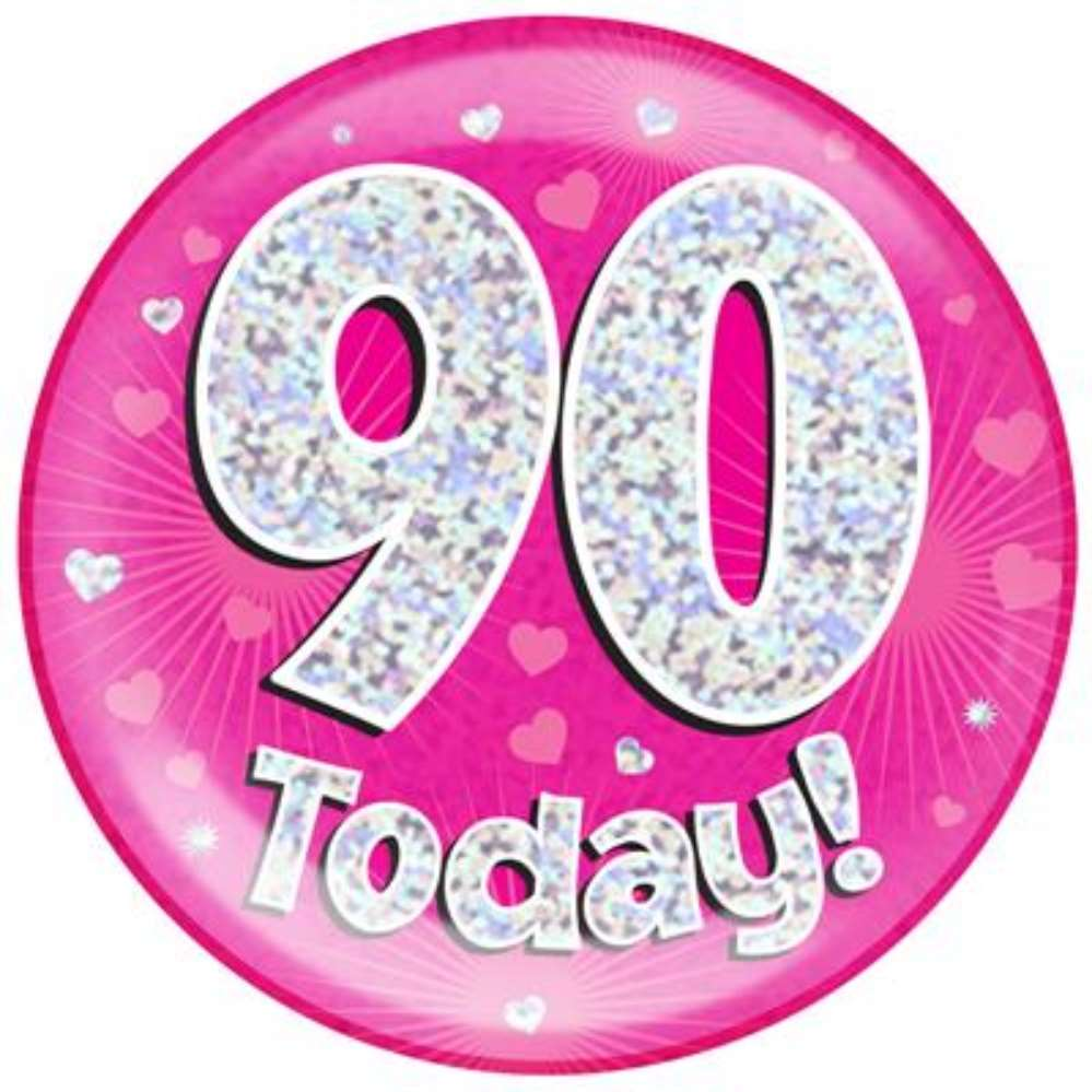 Oaktree Badge 90 Today Pink Jumbo 6