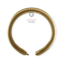 Gemar Shiny Gold 260 Modelling Latex Balloons 50pk