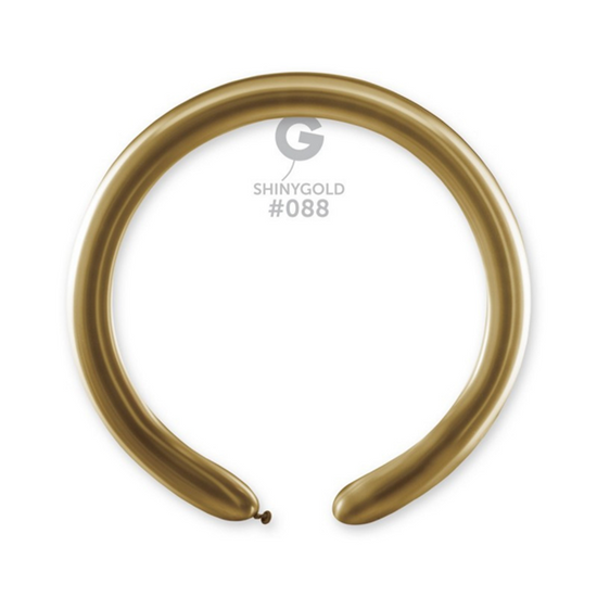 Gemar Shiny Gold 260 Modelling Latex Balloons 50pk