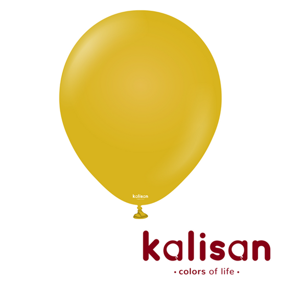 Kalisan Retro Mustard Yellow 18" Latex 25pk