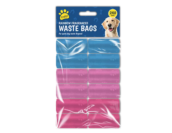 Vanilla Fragranced Dog Poo Bags 30x22cm 240pk