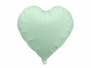 PartyDeco Foil Balloon Matte Green Heart 18