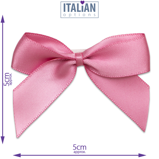 Ribbon Bows Antique Pink 5cm 12pk