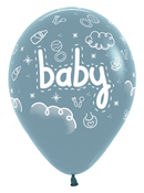 Sempertex Baby Pastel Dusk Blue 12" Latex 25pk