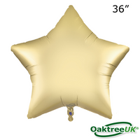 Oaktree Foil Balloon Pure Gold Star 36"