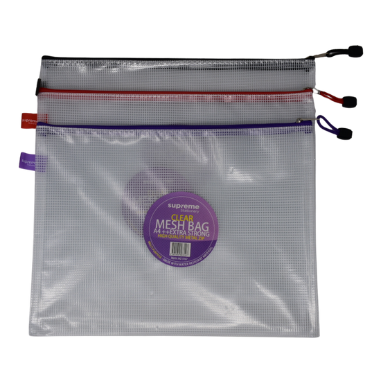 Reach Stationery 12 Pack Mesh Bag A4