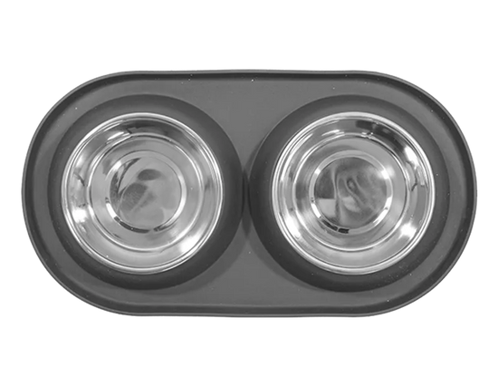Double Diner Dog Food Bowls