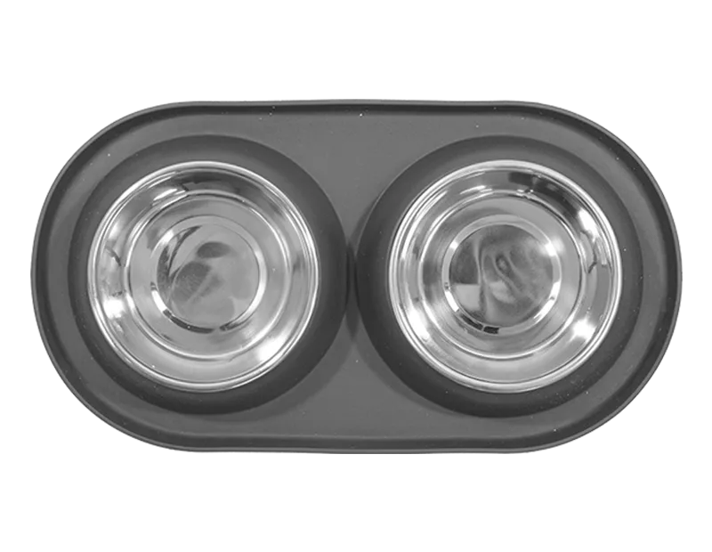 Double Diner Dog Food Bowls