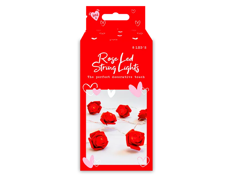 Gem Imports String Lights LED Rose 8pcs