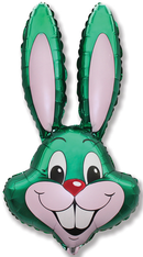 Jumbo Green Rabbit 35" Foil Balloon (Loose)
