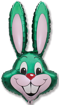 Jumbo Green Rabbit 35" Foil Balloon (Loose)
