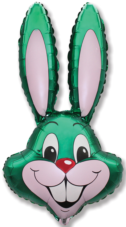 Jumbo Green Rabbit 35" Foil Balloon (Loose)