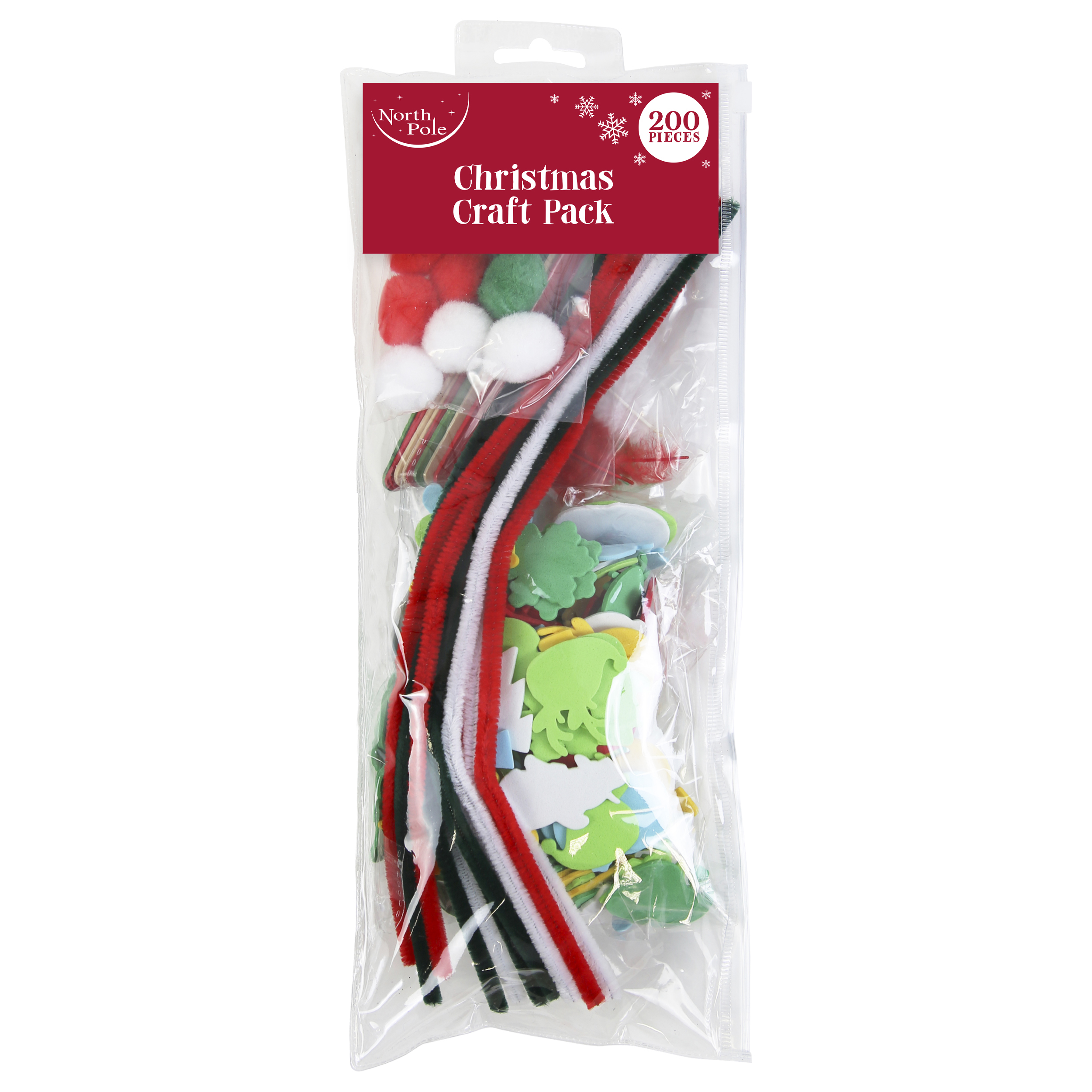 Eurowrap Craft Pack 200pcs Christmas