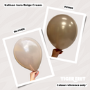 Kalisan 50 Pack Latex Balloons Aura Beige Cream 5