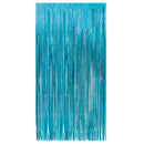 Unique Fringe Door Curtain Baby Blue 1x2M